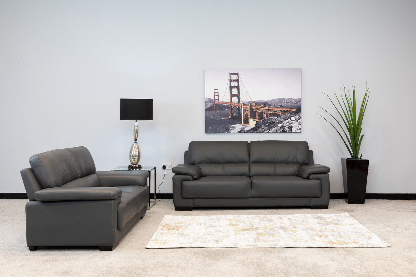 Conway Leather Sofa Group