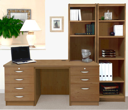 Home Office Desk and Drawer Units with Bookcases