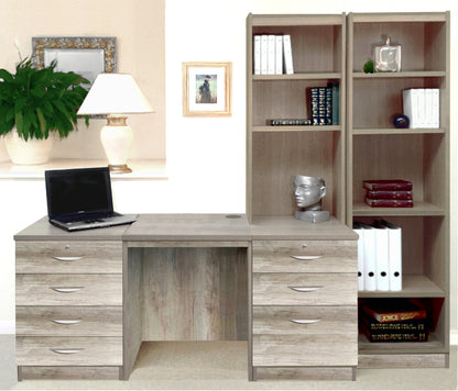 Home Office Desk and Drawer Units with Bookcases