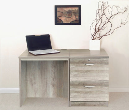 Home Office Desk with 2 Drawer Filing cabinet