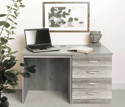 Home Office Desk with 4 Drawer Unit