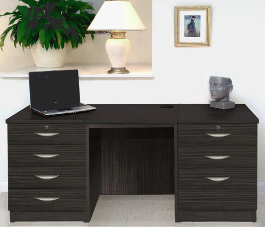 Home Office Desk with 2 Drawer Units