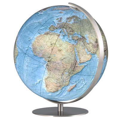 Duo Alba Hand Laid Illuminated Globe