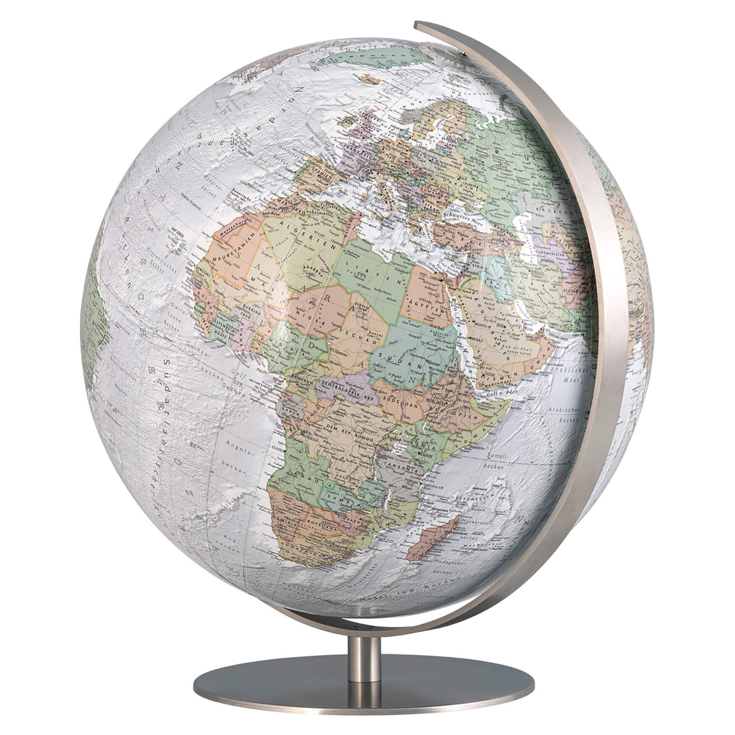 Duo Alba Hand Laid Illuminated Globe
