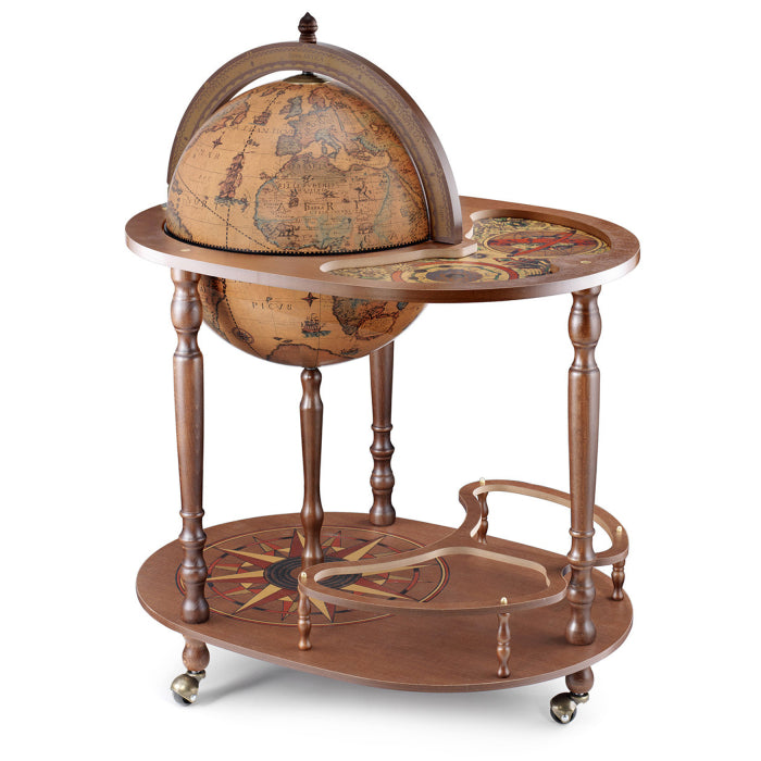 Giasone Drinks Globe & Trolley by Zoffoli