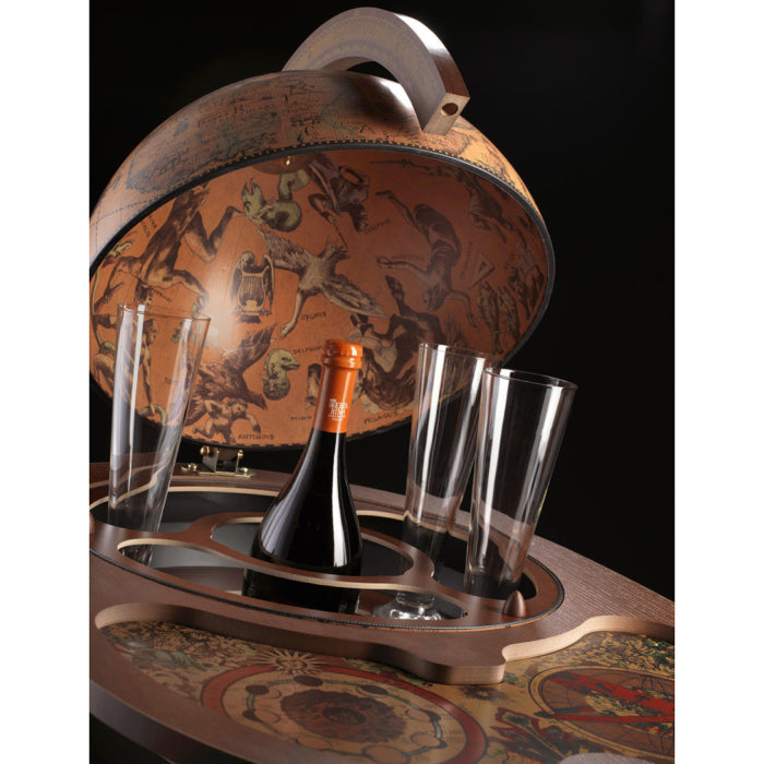 Giasone Drinks Globe & Trolley by Zoffoli