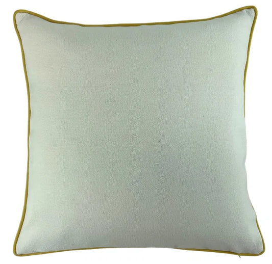 Kivo Large Slub Cream With Whiskey Piping 56x56cm