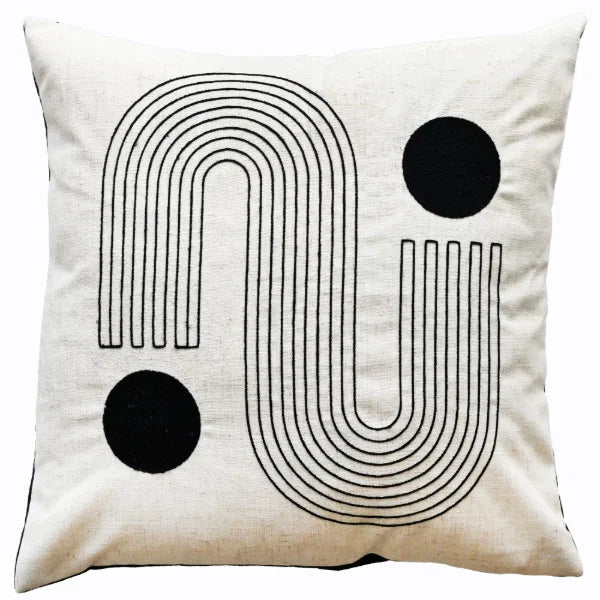 Klee Black Cushion 45x45cm