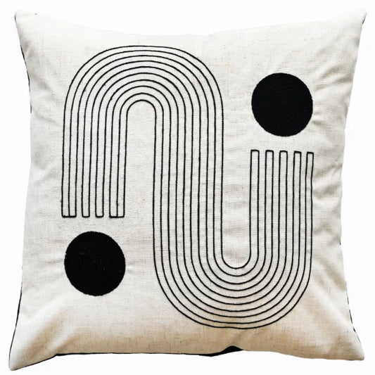Klee Black Cushion 45x45cm