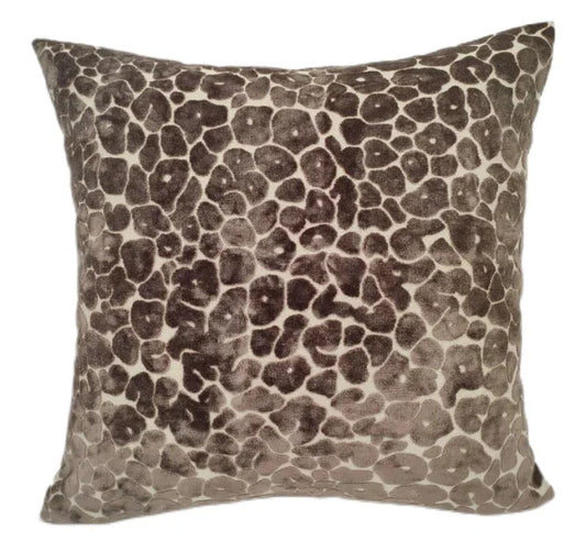 Leopard Cut Velvet Paul Moneypenny Chocolate 43x43cm