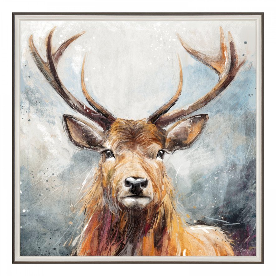 Looking On Framed Canvas 85 x 85cm