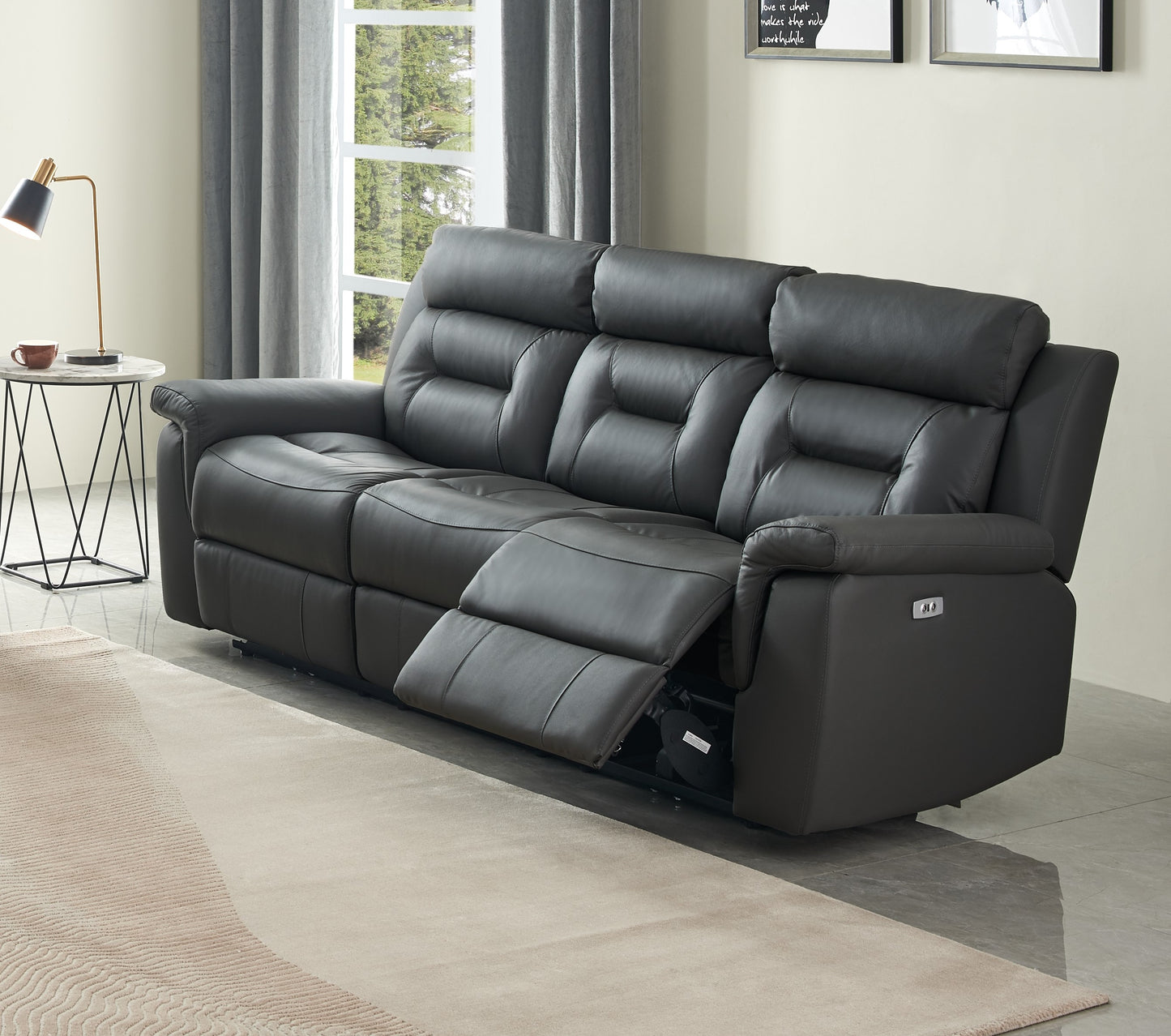 Richmond Leather Sofa group with Electric Motions