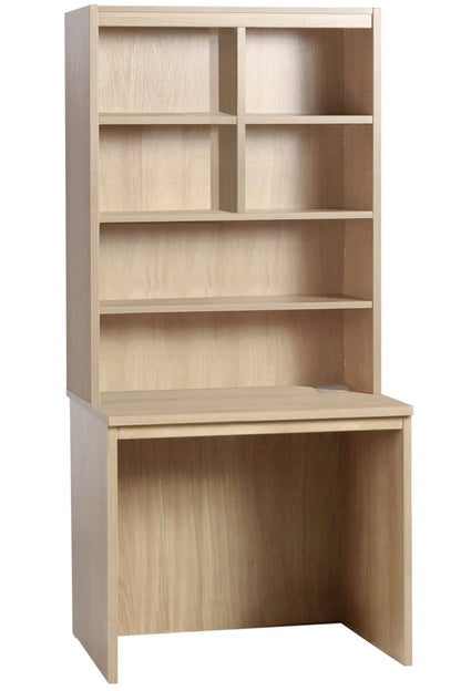 Home Office Desk Height Desk 85cm with Hutch Bookcase