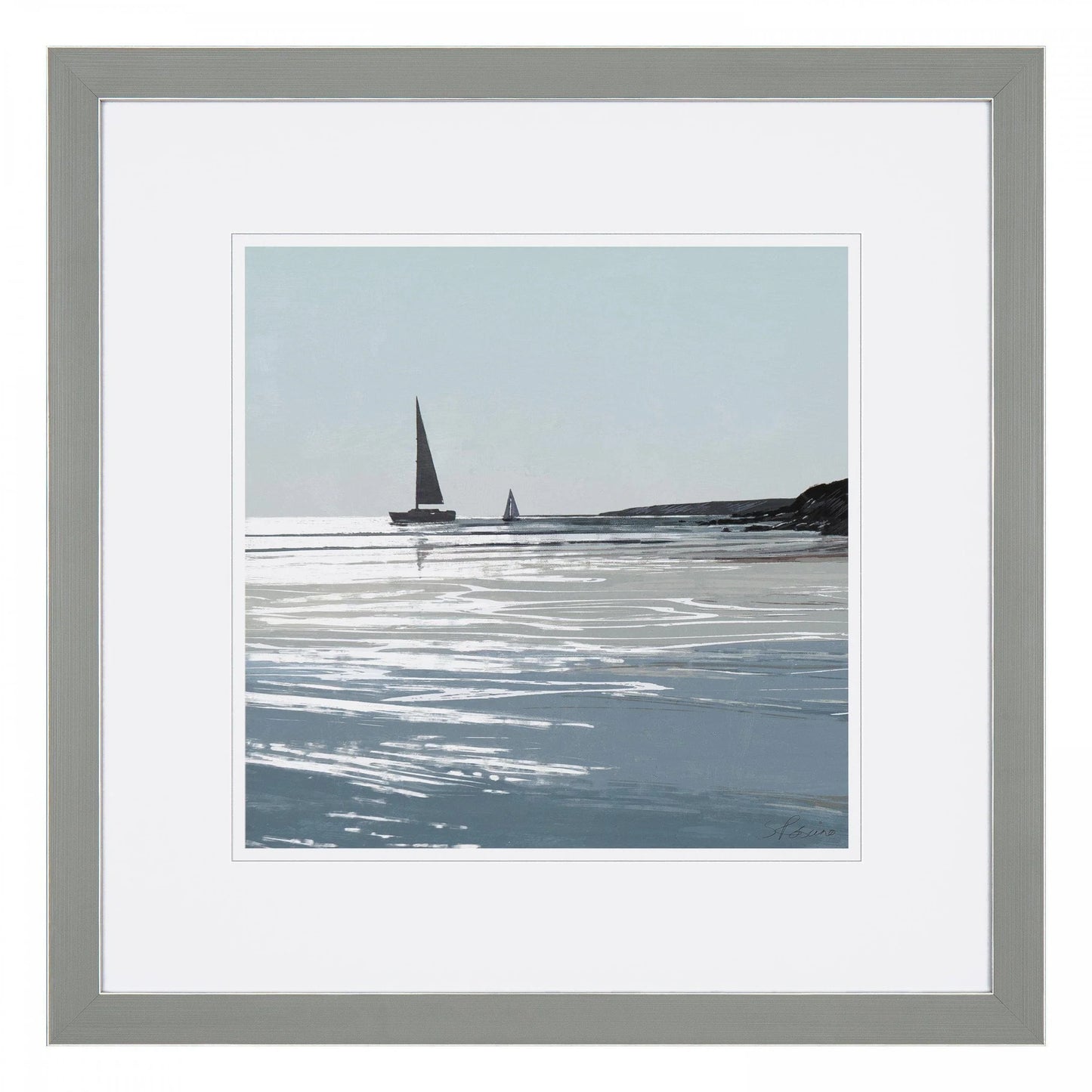 Sparkling Sand Framed Art 53 x 53cm