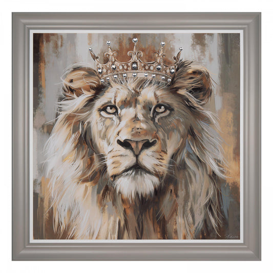The King Framed Canvas 95 x 95cm