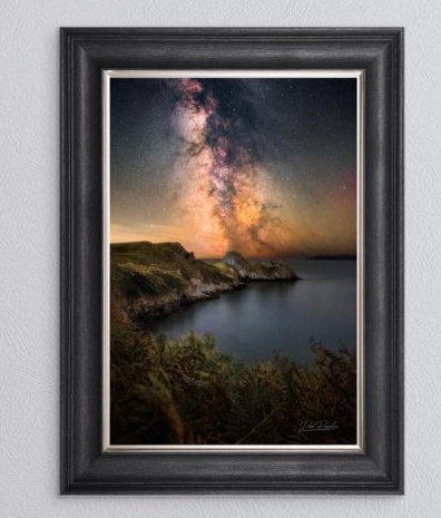 Three Cliffs Bay - Grey Vegas Frame 55 x 75cm
